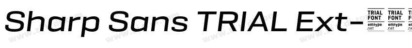 Sharp Sans TRIAL Ext字体转换